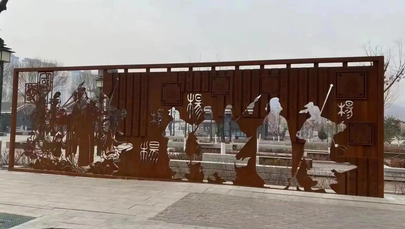 耐候锈钢板剪影